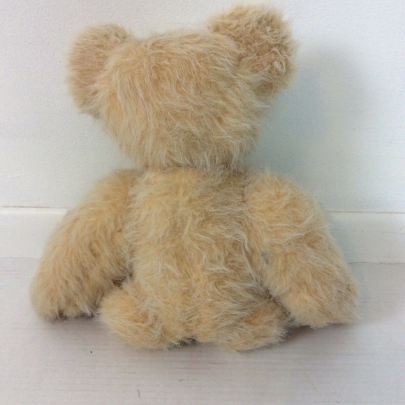 Blond Mohair Jointed Teddy Bear 1950s 16"